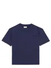 Autry Crew Neck Logo Embroidered Short Sleeve T-shirt In Blue