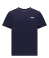 Autry T-shirt With Logo Embroidered On The Front In Blue