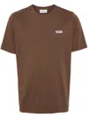 Autry Cotton T-shirt With Logo In Brown