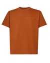 Autry Logo Patch Crewneck T-shirt In Rust