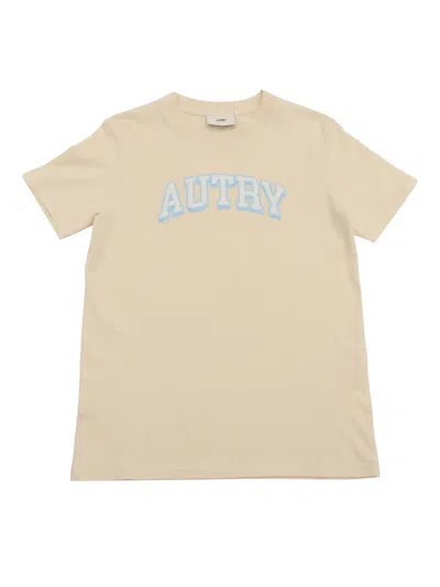 Autry T Shirt Main Kids Cotton Cream In Neutral