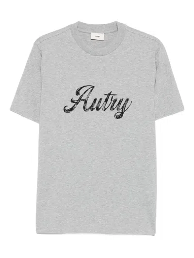 Autry T Shirt Main Man I5 Cd Cotton Dk Mel In Gray