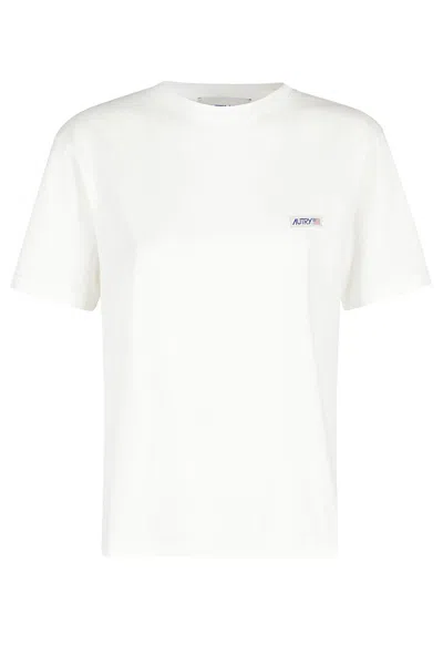 Autry T Shirt Main Wom In Cw Cotton White