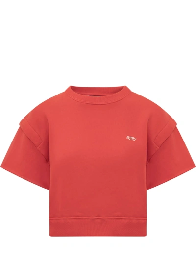 Autry T-shirt With Logo In Apparel Red