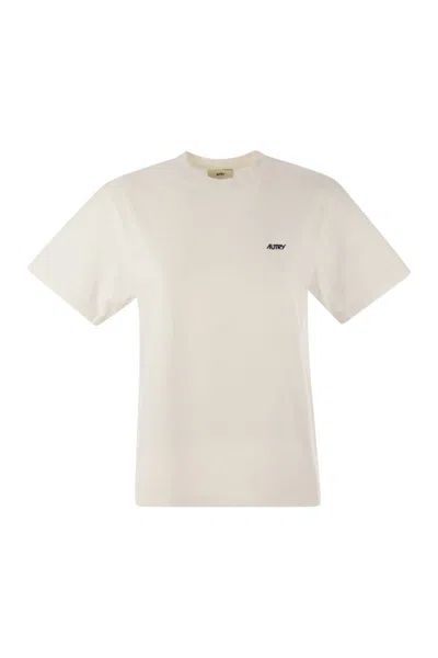 AUTRY AUTRY T-SHIRT WITH LOGO ON CHEST