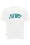 AUTRY T-SHIRT WITH MAXI LOGO PRINT