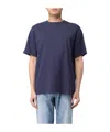 Autry T-shirt With Round Neck And Short Sleeves In Blue