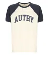 Autry Short Sleeves Contrasting Color In White