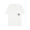 Autry Flower-embroidered Pocket T-shirt In White