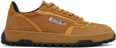 Autry Tan Wildpace Low Sneakers In Dragon/nabuk Buck/th