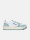 Autry Medalist Low Leather Sneakers In Blue Surf