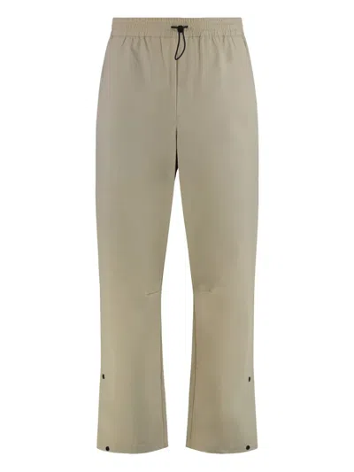 Autry Technical Fabric Trousers With Adjustable Waist For Men In Gray