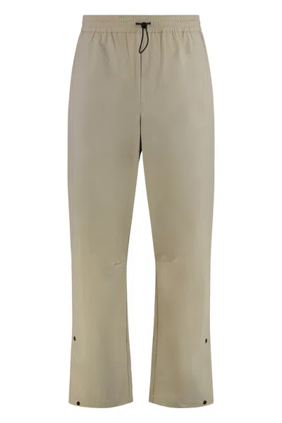 Autry Technical Fabric Trousers With Adjustable Waist For Men In Gray