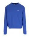 Autry Tennis Logo-patch Cotton Sweatshirt In Blue