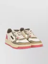 Autry Textured Panel Perforated Toe Box Contrast Sole