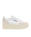 Autry Platform Low-top Sneakers With Platform Sole In White