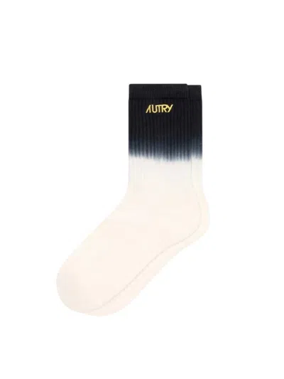 Autry Tie-dye Socks With Embroidered Logo In Multi