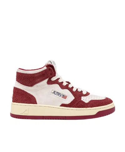 Autry Tie High-top Casual Shoes In Nude