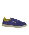Autry Medalist Flat Sneakers In Lanzuli And Dandelion Suede In Blue