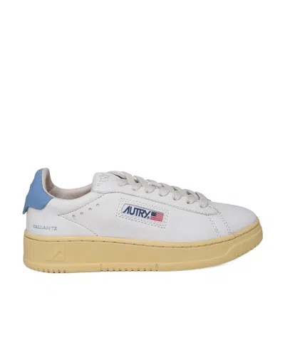 Autry Tie Round-headed Low-top Casual Shoes In White