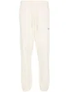 Autry Logo-tag Cotton Track Pants In Beige
