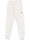 Autry Straight Leg Trousers Elastic Waistband In Gray