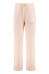 Autry Track Pants In Cotton With Logo In Pink