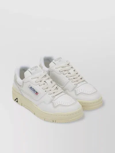 Autry Trainer Leather Perforated Toe Rubber Sole