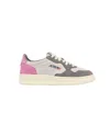 Shop Autry Tricolor Suede Medalist Low Sneakers With Padded Collar