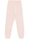 Autry Pink Cotton Sweatpants With Logo Embroidery