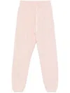 Autry Pink Cotton Sweatpants With Logo Embroidery