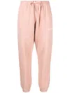 Autry Logo-appliqué Terry Track Pants In Apparel Rose