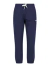 Autry Cotton Joggers With Logo In Blue