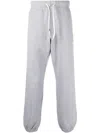 Autry Logo-print Cotton Track Pants In Grey