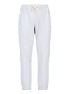 Autry Straight Leg Trousers With Elastic Waistband And Cuffs In Grey