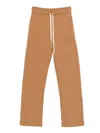 Autry Elastic Waistband Relaxed Fit Side Pockets Trousers In Brown