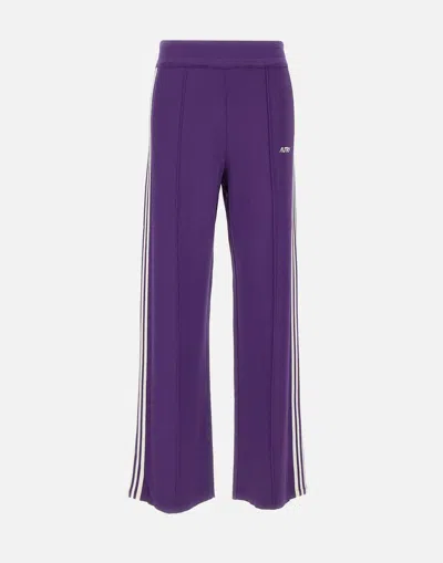 Autry Anemone Activewear Pants With Elasticized Waistband In Purple