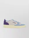 Autry Medalist Low Tricolor Suede Sneakers Patridge And Mauve Color In Multi