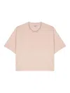Autry Logo-debossed Cotton T-shirt In Pink