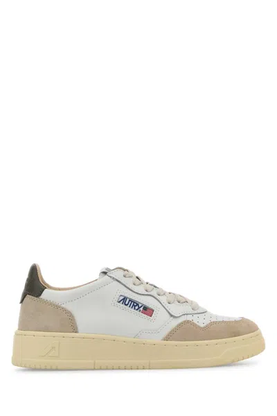 Autry Two-tone Leather And Suede Medalist Sneakers