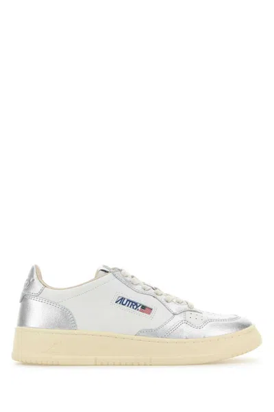 Autry Two-tone Leather Medalist Sneakers In White