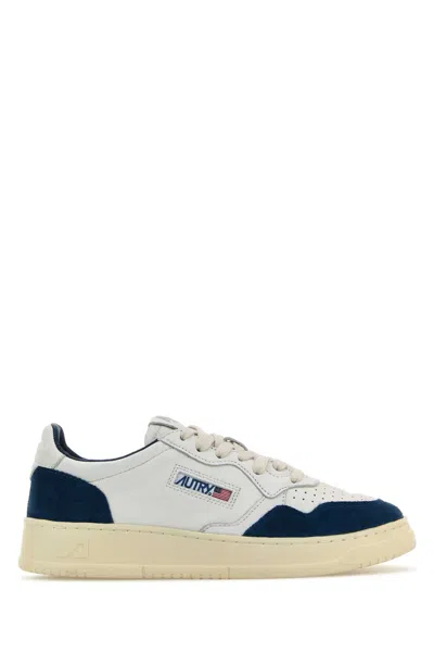 Autry Two-tone Leather Medalist Sneakers In Multicoloured