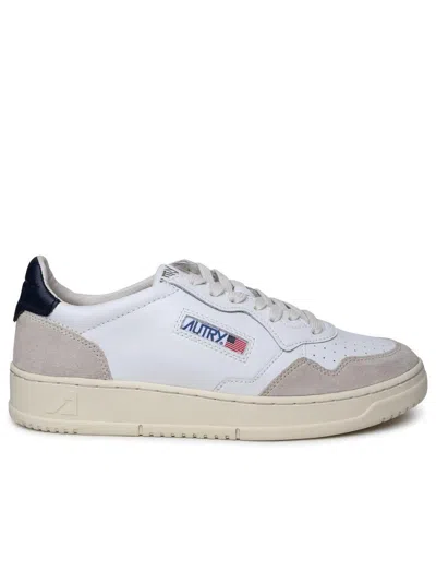 Autry Two-tone Leather Sneakers In White