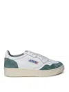 Autry Leather And Suede Low-top Sneakers In White