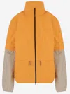 Autry Two-tone Zip-front Jacket In Yellow