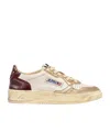 Autry Ultra-retro Low-cut Sneakers In Nude