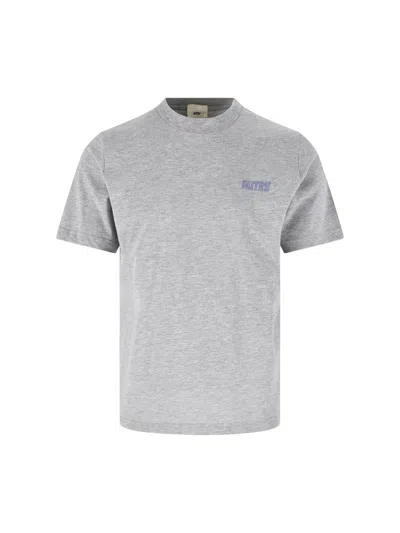 Autry Unisex Cotton-poly T-shirt In Gray