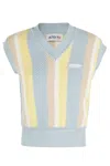 Autry Knitted Vest In Multicolored Cotton In X Apparel As It Is