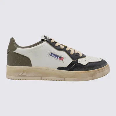 Autry Vintage Black Sneakers In White