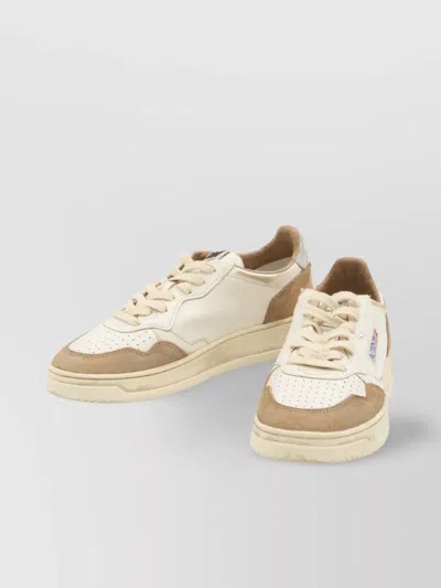 Autry Vintage Distressed Leather Low-top Sneakers